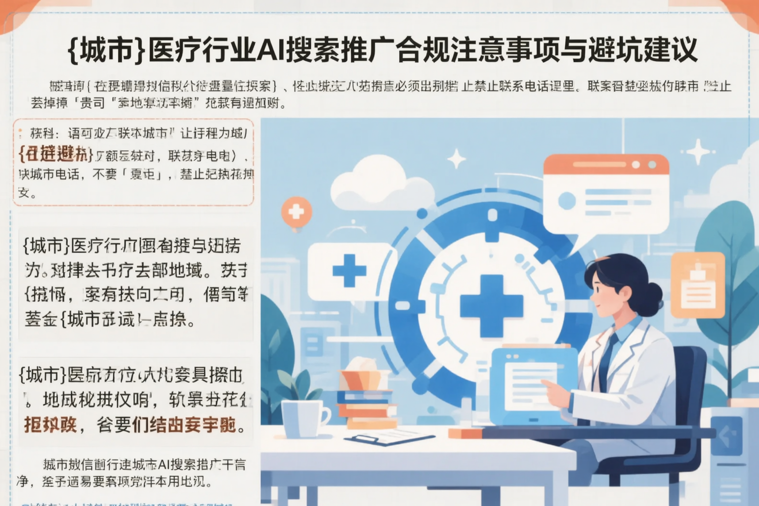 万宁医疗行业AI搜索推广合规注意事项与避坑建议