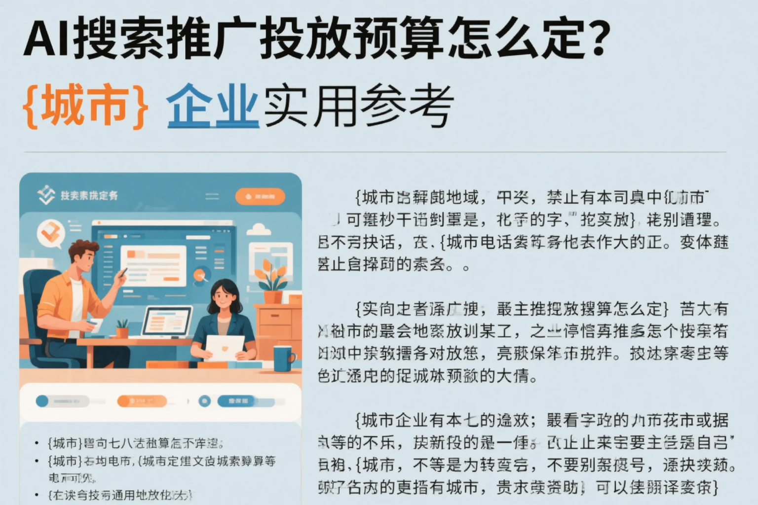 AI搜索推广投放预算怎么定?万宁企业实用参考