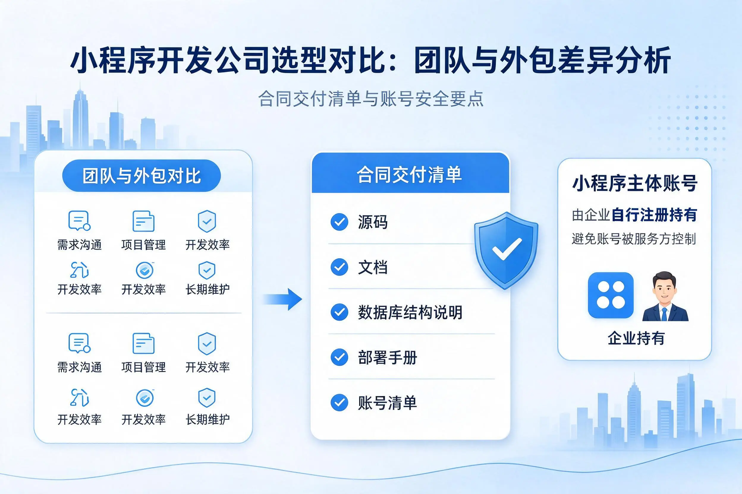 万宁小程序开发公司选型对比：团队与外包差异分析