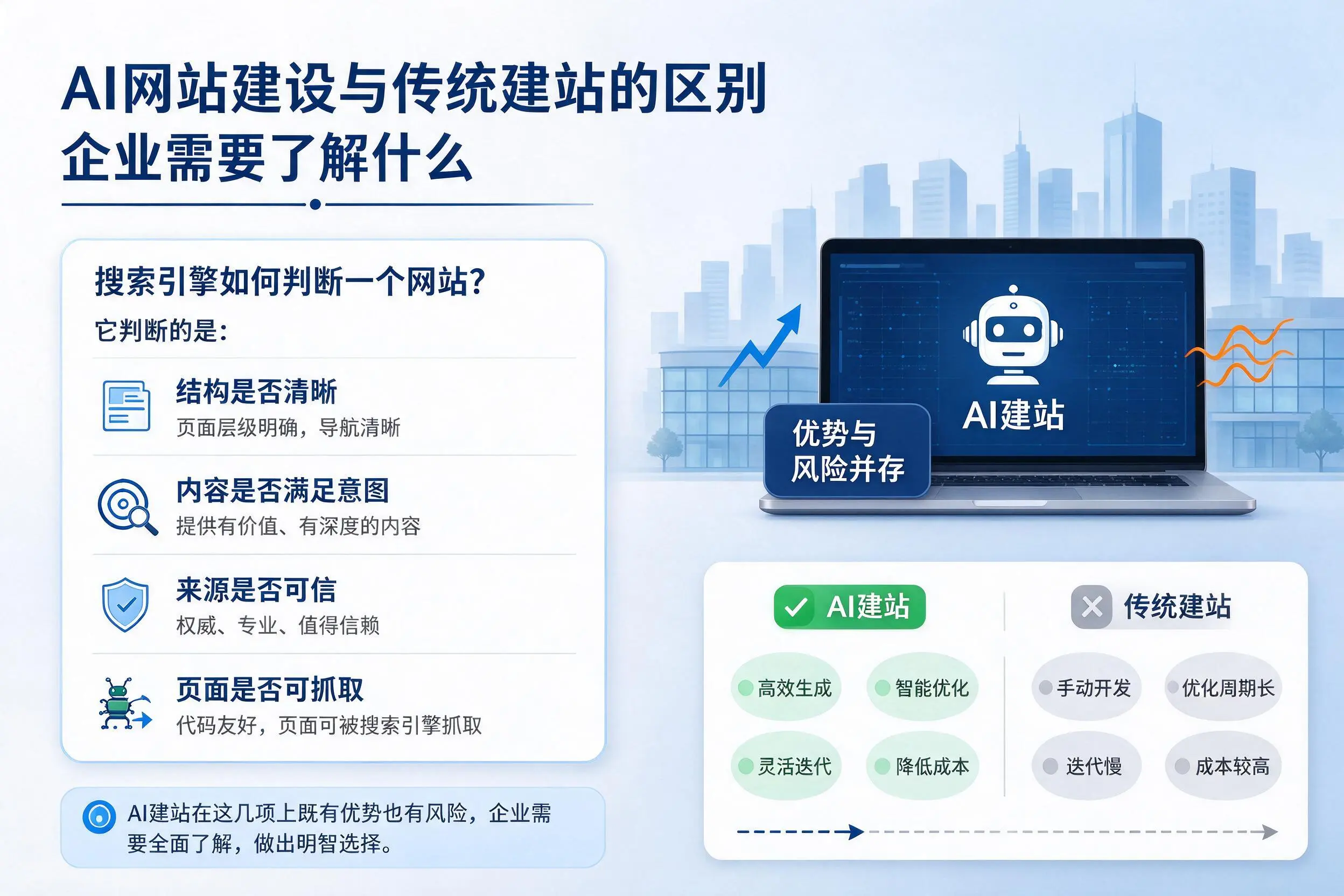 AI网站建设与传统建站的区别，万宁企业需要了解什么