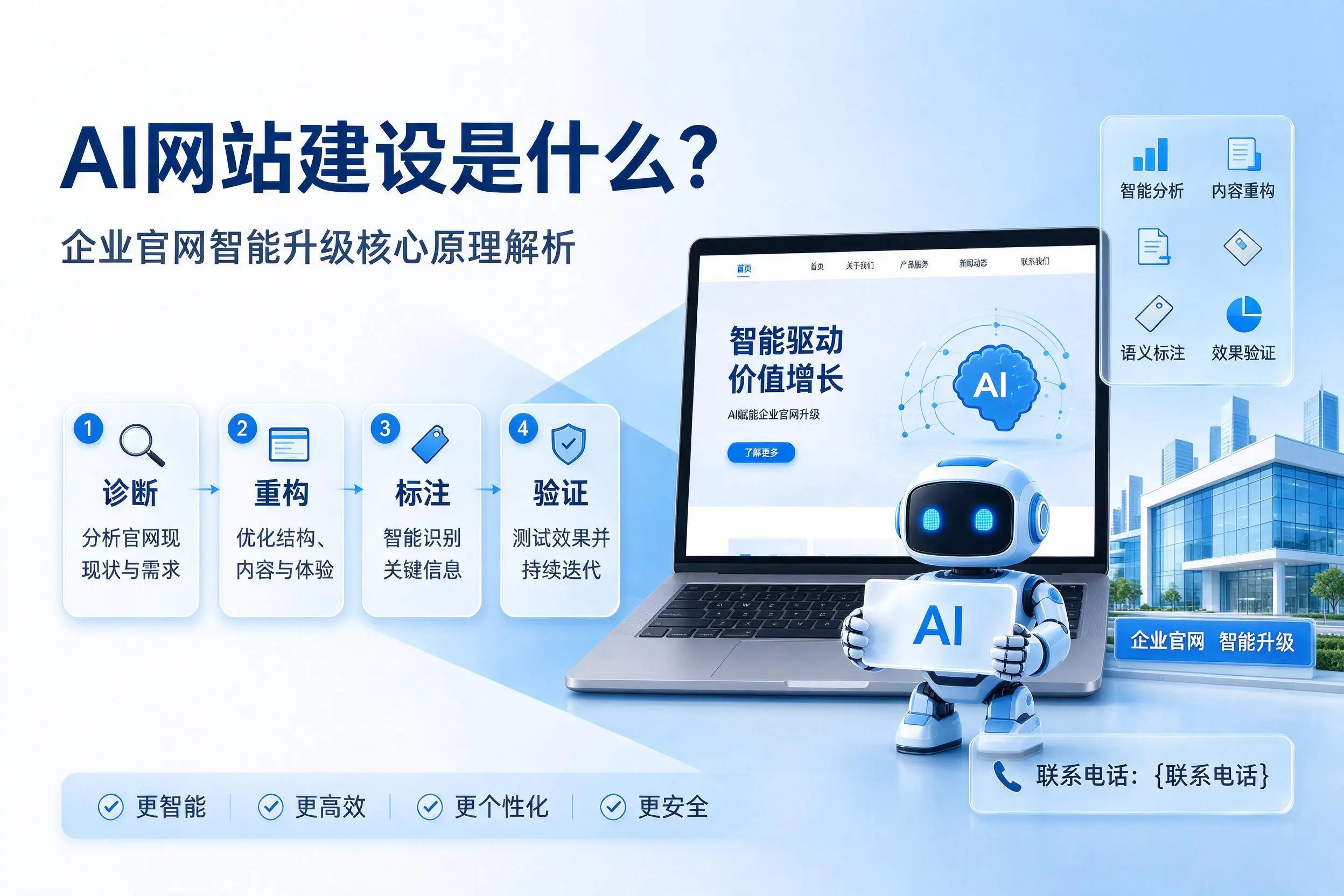 AI网站建设是什么？万宁企业官网智能升级核心原理解析
