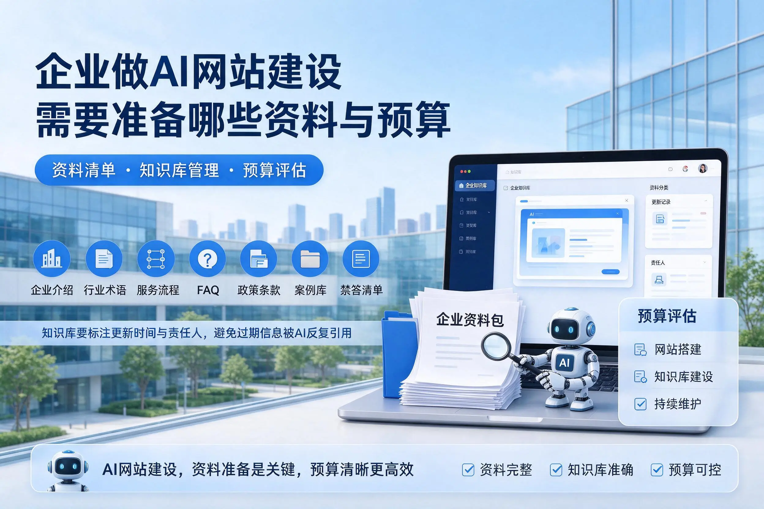 万宁企业做AI网站建设需要准备哪些资料与预算