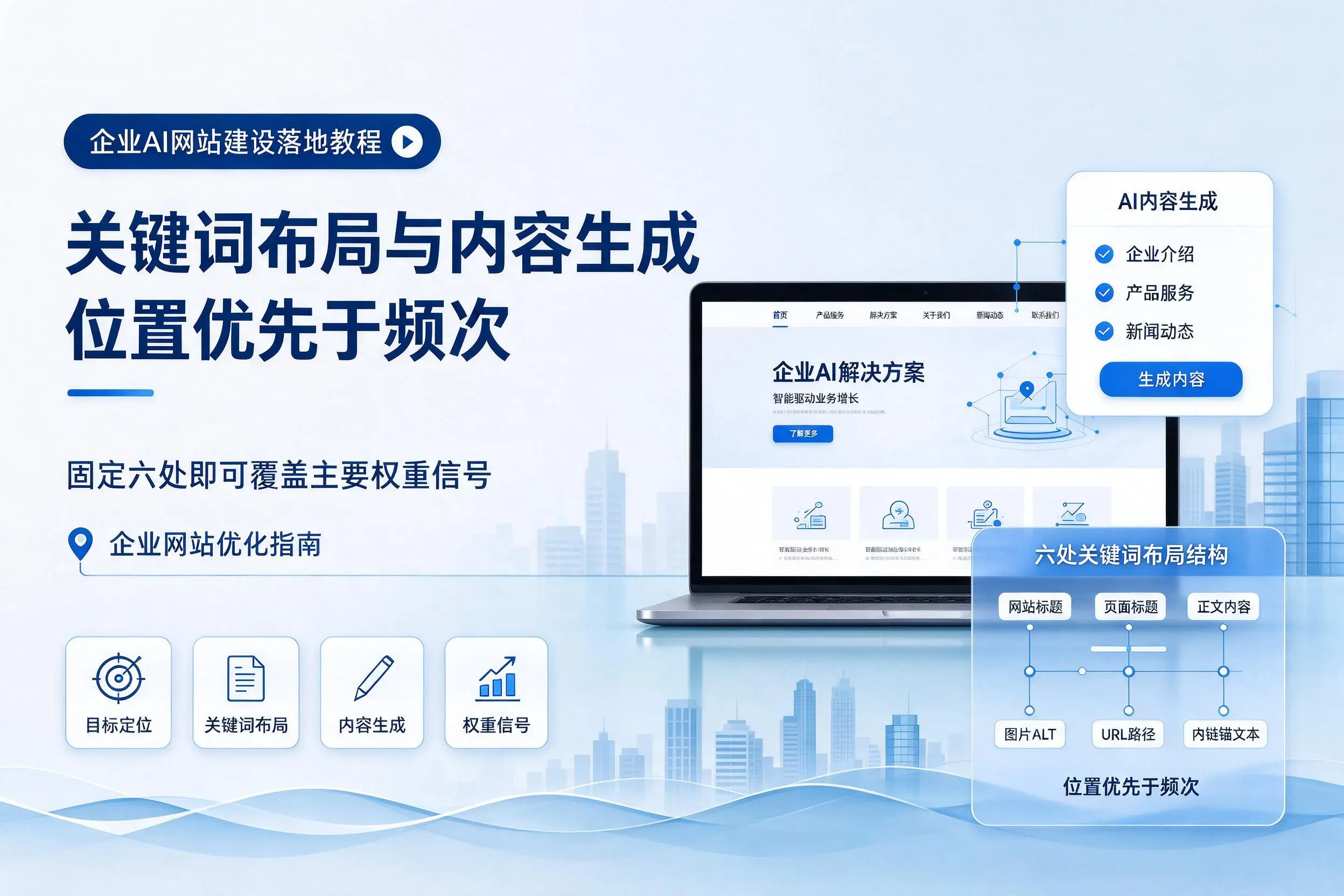 万宁企业AI网站建设落地教程:关键词布局与内容生成